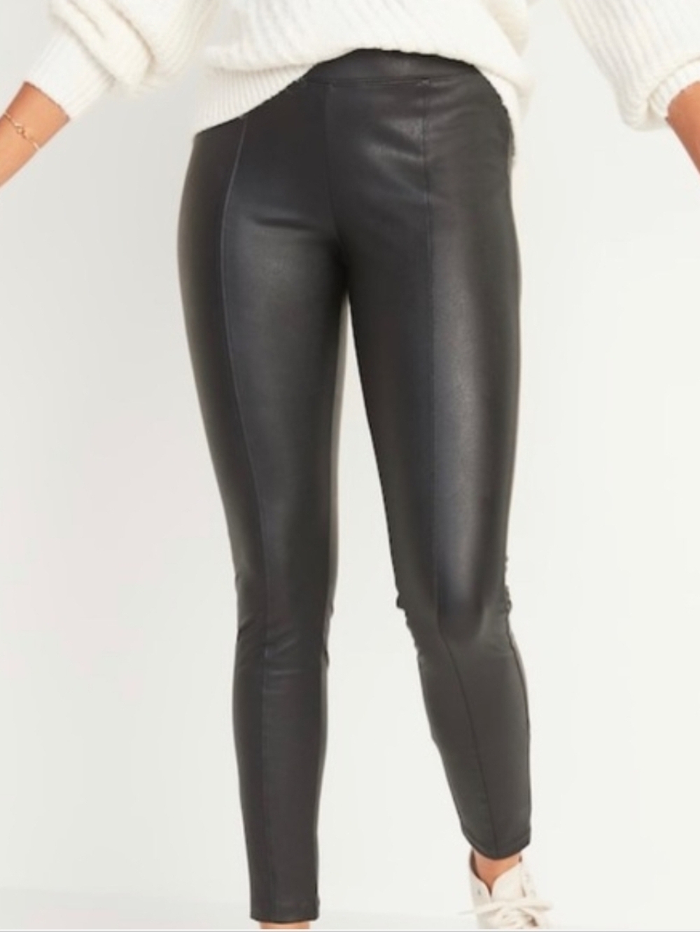 Old Navy Faux Leather Pants - Black - Size 3x